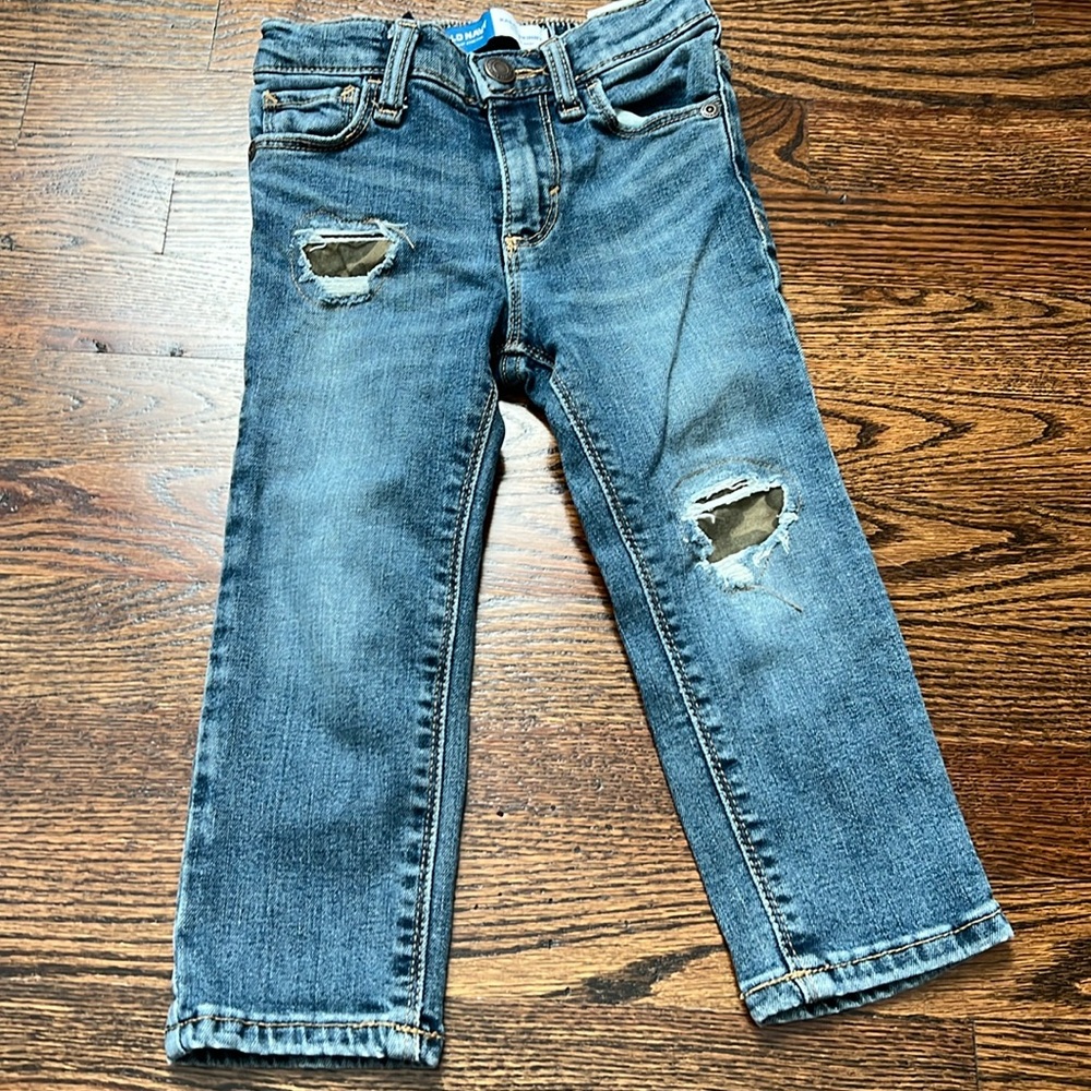 Old Navy ripped  camo skinny jeans